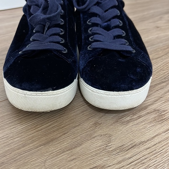 CIRCUS by Sam Edelman Womens CAPRICE Velvet Midnight Blue Tennis Shoes - Picture 4 of 11